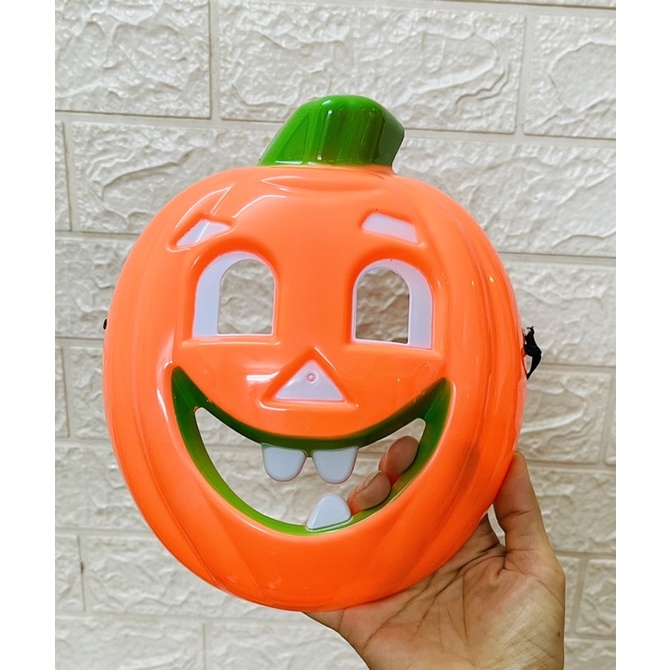 Mặt nạ bí Ngô đèn hoá trang cosplay haloween