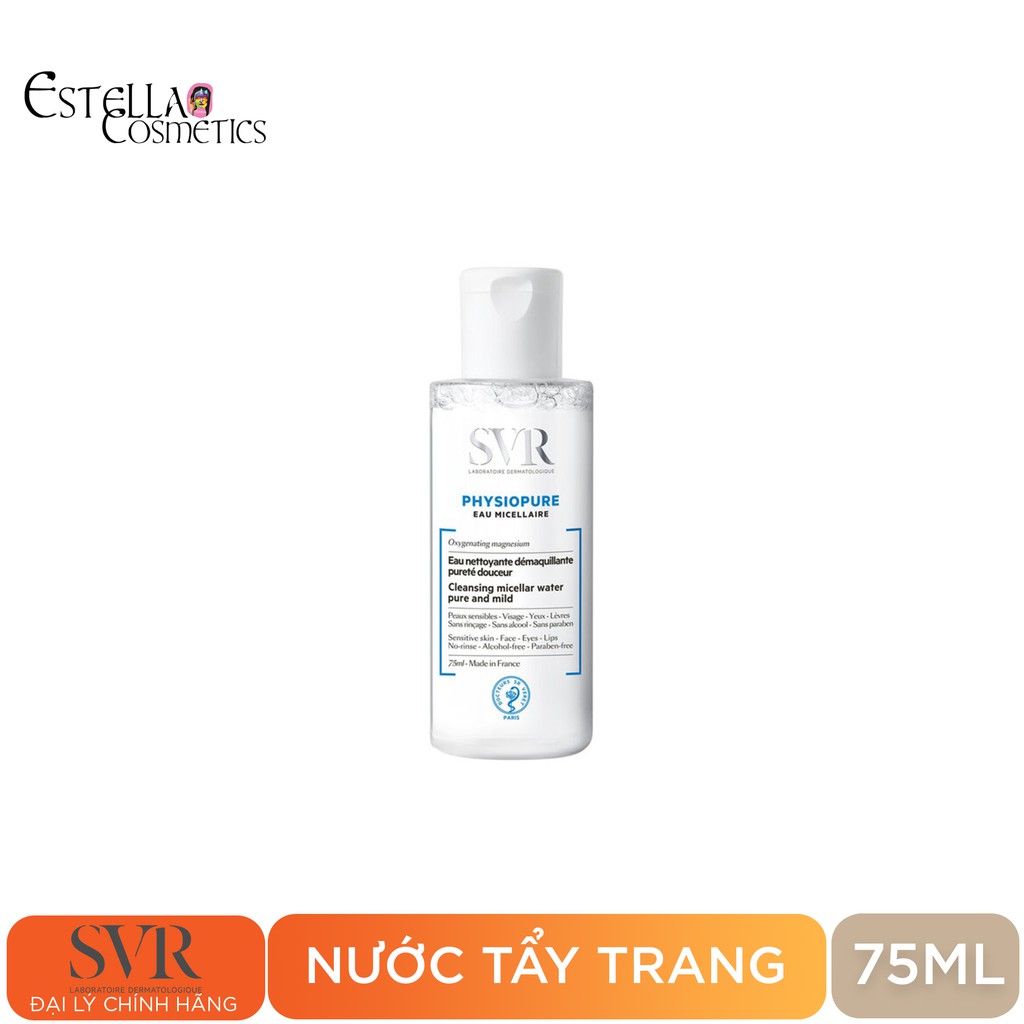 Nước Tẩy Trang Dạng Vi Hạt SVR PHYSIOPURE Eau Micellaire (200ml, 75ml)