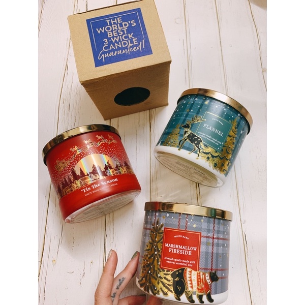 SET QUÀ TẶNG MỌI DỊP - Nến thơm Bath and Body Works - tặng kèm diêm đốt GOOD DAY