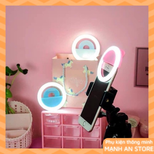 Đèn LED Selfie ⚡FREESHIP⚡ Đèn Tự Sướng Gắn Điện Thoại Hỗ Trợ Chụp Ảnh