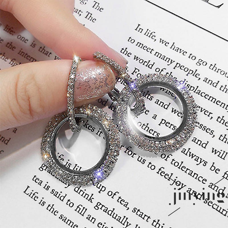 GETNOIVAS ❤S Wind 925 Sterling Silver Simple Earrings Minimalistic Geometric Circular Earrings Women Gifts For