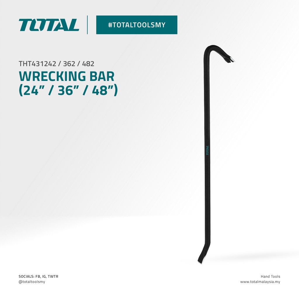 Thanh xà beng 14 inch Total THT431142 Chất liệu thép cao cấp