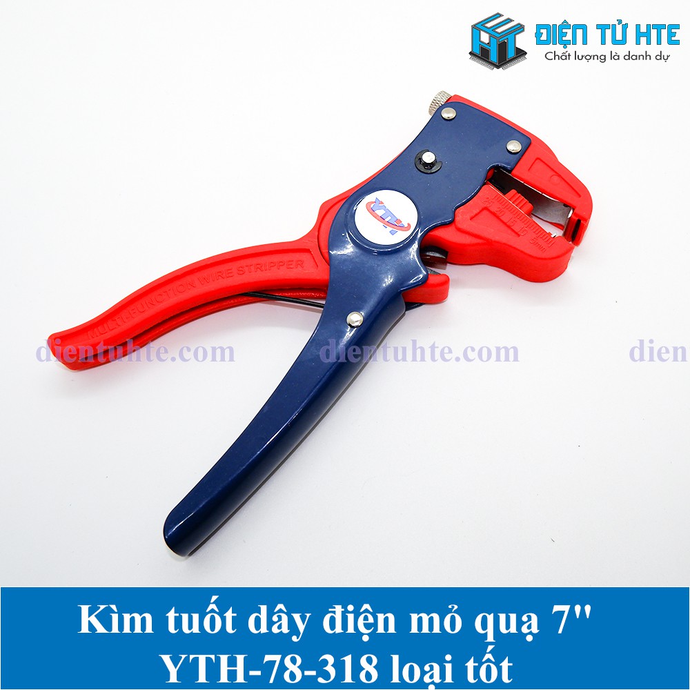 Kìm tuốt dây điện mỏ quạ 7&quot; YTH-78-318 loại tốt