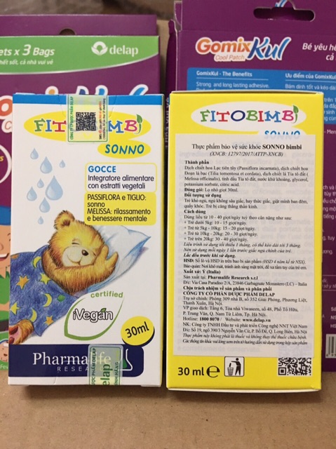 Sonno Bimbi - thảo dược chuẩn hoá châu Âu, trị trẻ giật mình, quấy khóc đêm, hiệu quả, an toàn cho bé