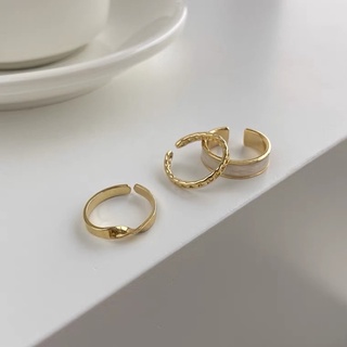 Set nhẫn xà cừ DECOCO ACC ACC (3 chiếc) DECOCO ACC ACCESSORIES