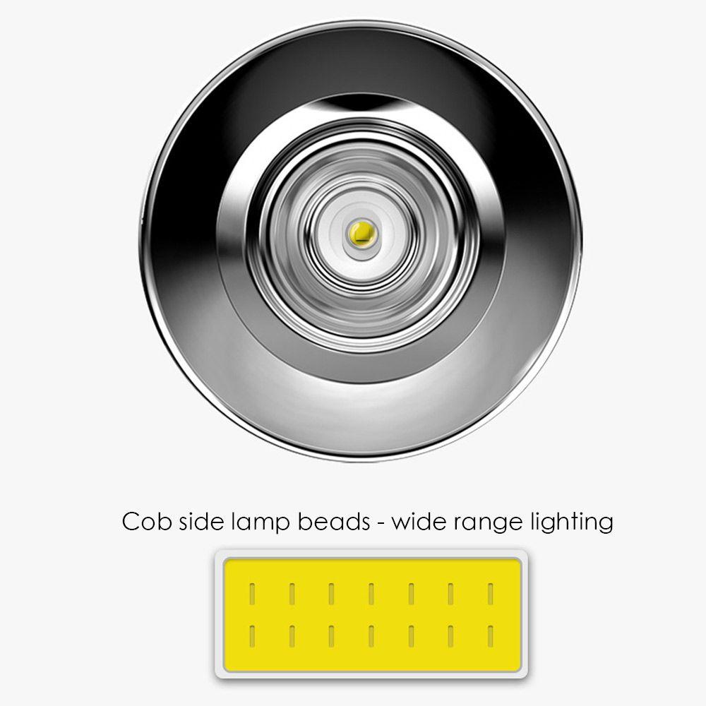 Đèn Pin Năng Lượng Mặt Trời Mini Siêu Sáng SHOUKEY COB 18650