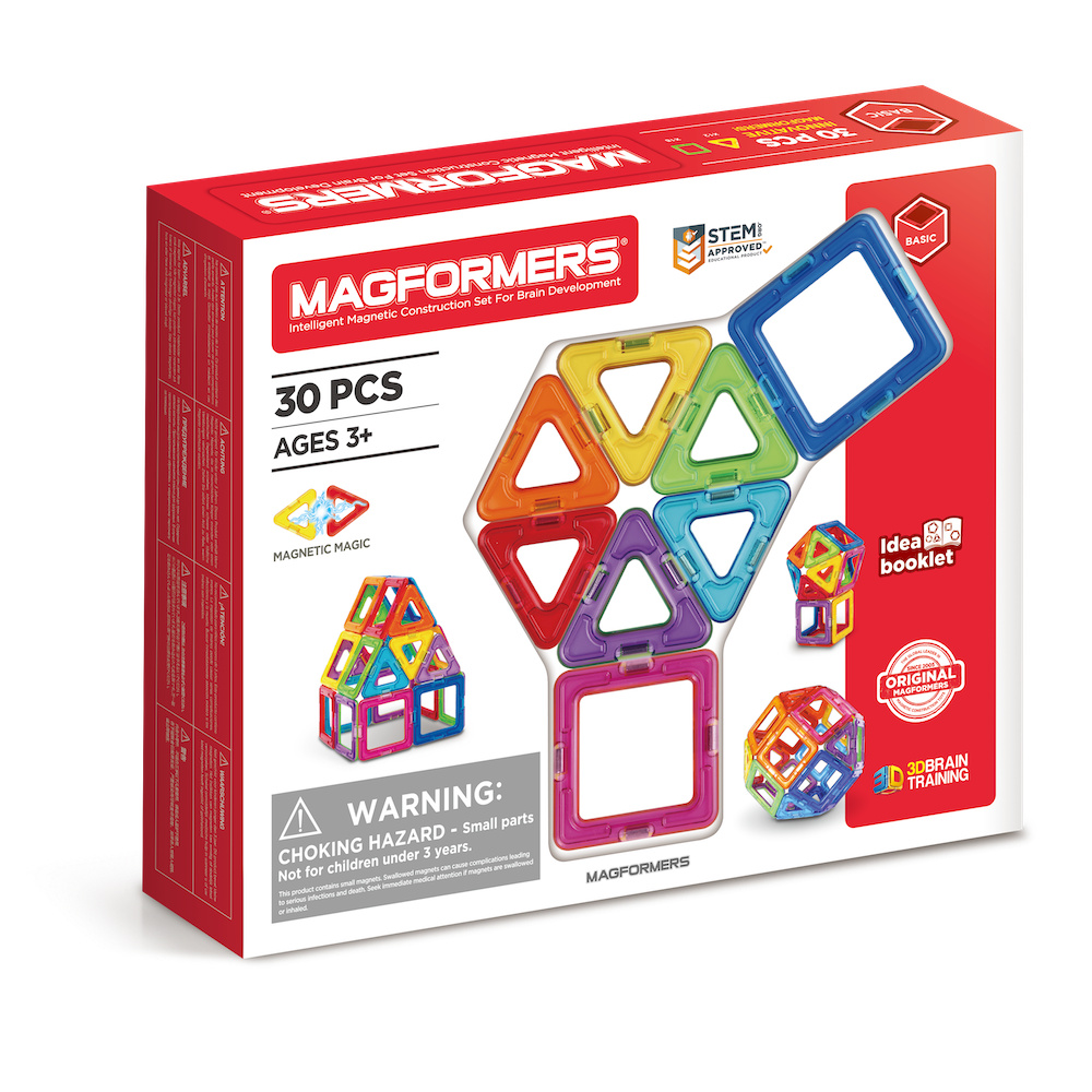 Xếp hình nam châm 3D Magformers cơ bản 30 mảnh