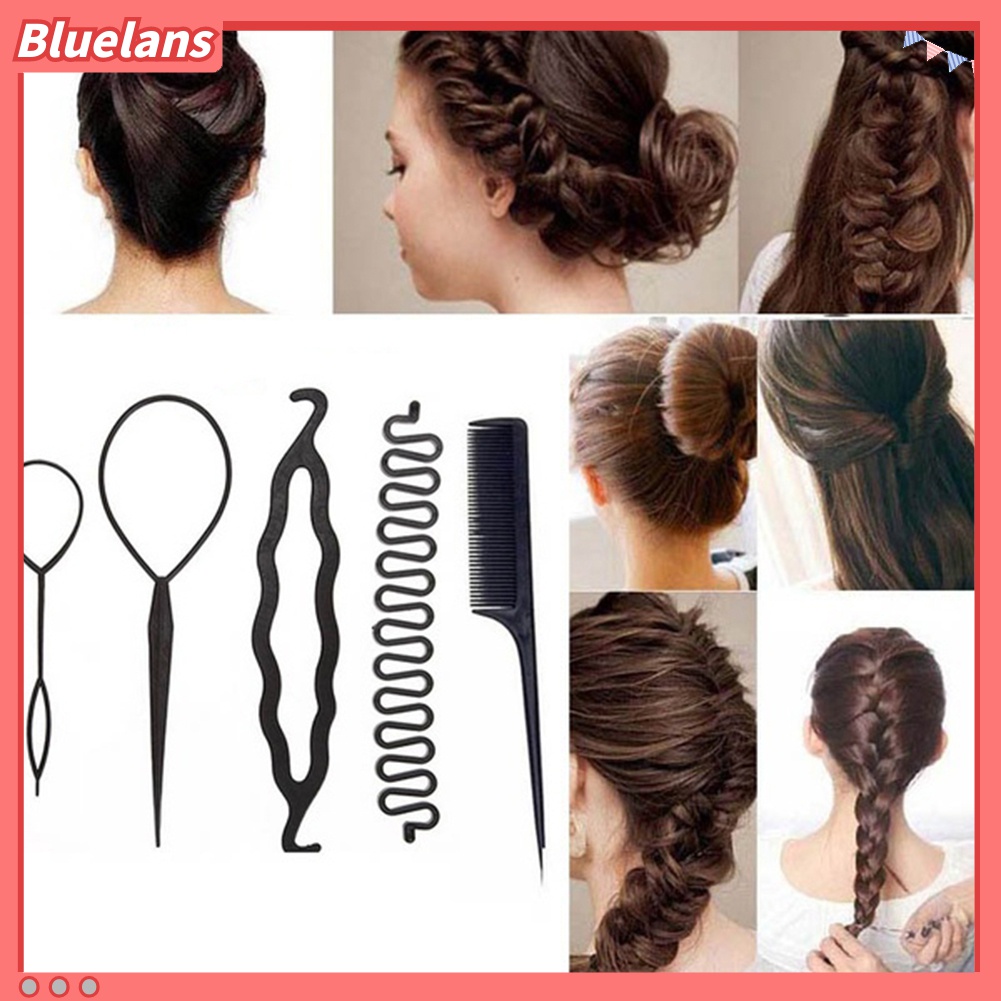 Set 5 Lược Tạo Kiểu Tóc Đuôi Cá Tiện Dụng