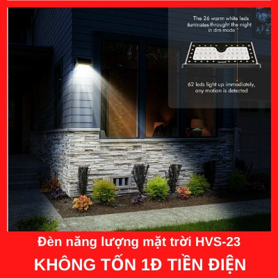 Đèn năng lượng mặt trời cảm biến chống trộm 30 LED HVS23 | BigBuy360 - bigbuy360.vn