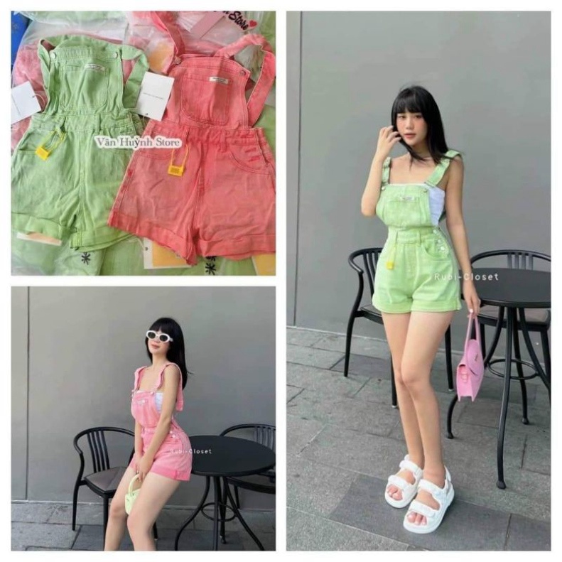 Yếm jeans màu hàng QCL1