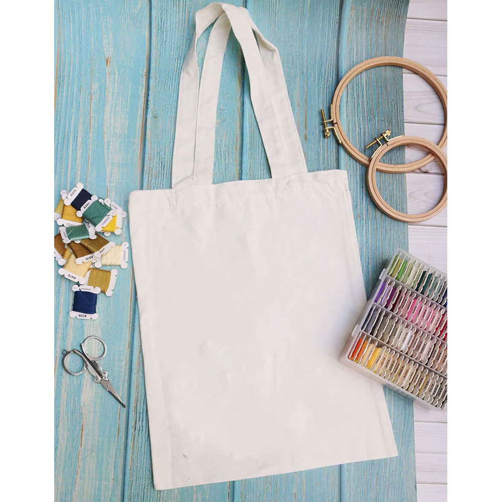 Túi tote vải canvas trắng trơn 30x36cm