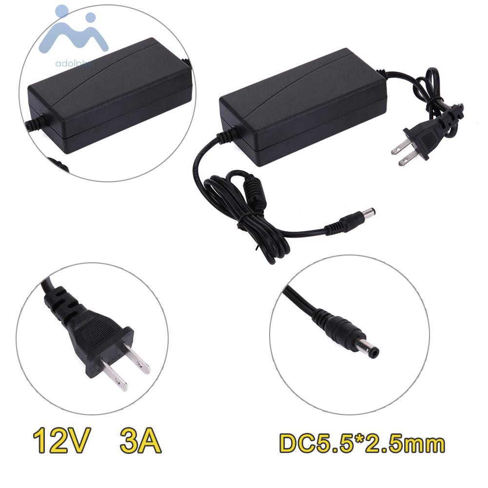 Dây Cáp Sạc Đa Năng 12v 3a Ac Sang Dc 5.5x2.1-2.5mm