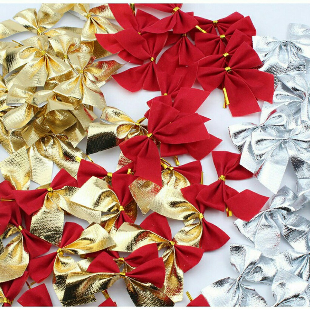 BỘ 12 CÁI NƠ NHÍ A26 Phụ kiện trang trí noel