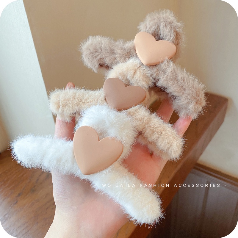 Kẹp tóc hình cá mập nhồi bông thiết kế mới thời trang mùa thu đông theo phong cách hàn quốc dành cho nữ