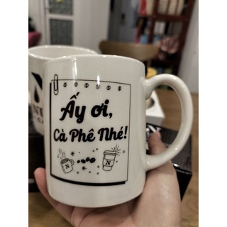 Ly sứ có quai hkm Nuti cafe