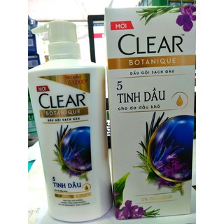 Dầu gội đầu Clear Botanique tinh dầu chai 650g