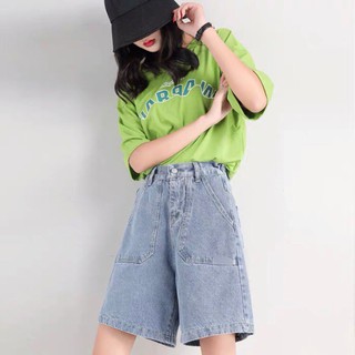 QUẦN ĐÙI NỮ JEAN CẠP CAO TRƠN BASIC - HÀNG CÓ SẴN