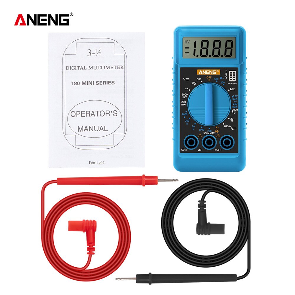 Vạn Năng Kế Kỹ Thuật Số mini aneng dt182 Nc esr