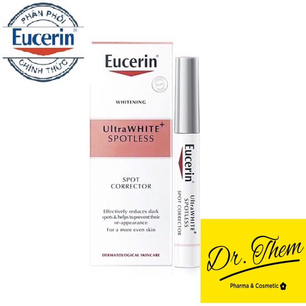 ✅[CHÍNH HÃNG] Giảm Thâm Nám Eucerin UltraWHITE+ SPOTLESS SPOT CORRECTOR 5ml - Serum Dạng Bút Chấm, Chàm, Đốm Nâu