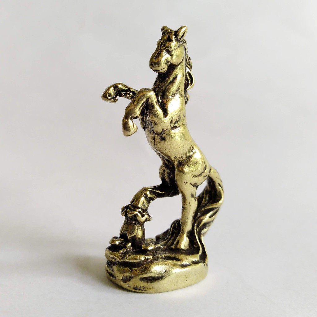 Ngựa bằng đồng làm phụ kiện tiểu cảnh, phụ kiện bàn trà, trang trí bonsai, trang trí bàn làm việc, làm quà tặng | BigBuy360 - bigbuy360.vn