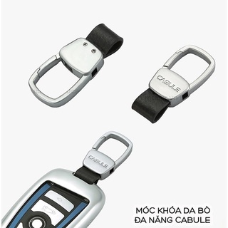 Móc khóa da bò đa năng CABULE cao cấp cho xe ô tô, xe máy, móc khóa đa năng sang trọng