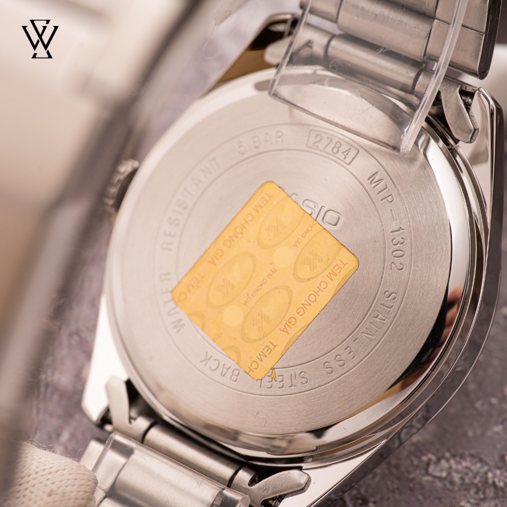 Đồng Hồ Quartz Nam Casio WATCHSTORE MTP-1302D-1A2VDF Thiết Kế Mặt Kính Khoáng 38mm, Dây Kim Loại Và Vỏ Thép Không Gỉ