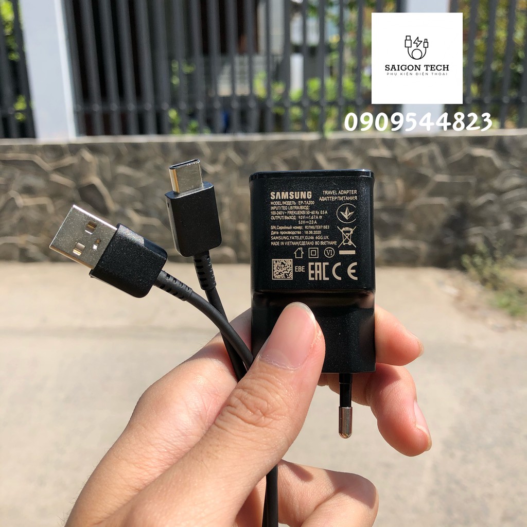 Combo Bộ Cục Củ Sạc và Dây Cáp Sạc Nhanh Samsung Cổng Typec 15w 🔥Zin🔥 Tương Thích Các Dòng A11/A8/A9/A20/A30/A40/A50/A51