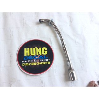 Cổ pô Wave gắn lon pô độ