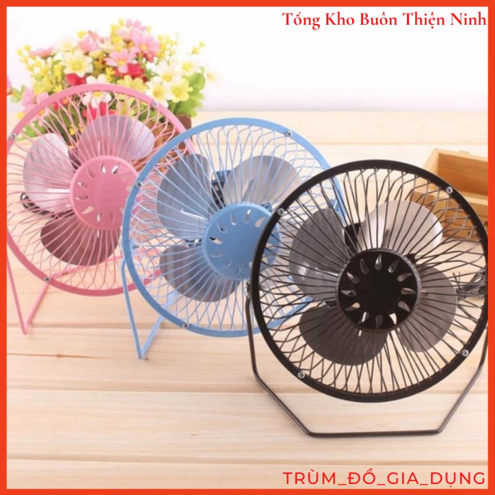 Quạt Lồng Sắt Mini USB FAN SANHAI A816 XOAY 360 Độ Loại Lớn 6 INCH