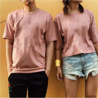 BASIC TEE - TAY LỬNG HỒNG RUỐC / ẢNH THẬT