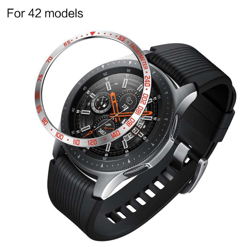 Vòng Thép Không Gỉ Dán Mặt Đồng Hồ Samsung Galaxy Watch 46mm R800 / 42mm R810 S3 / S4 Frontier / Classic