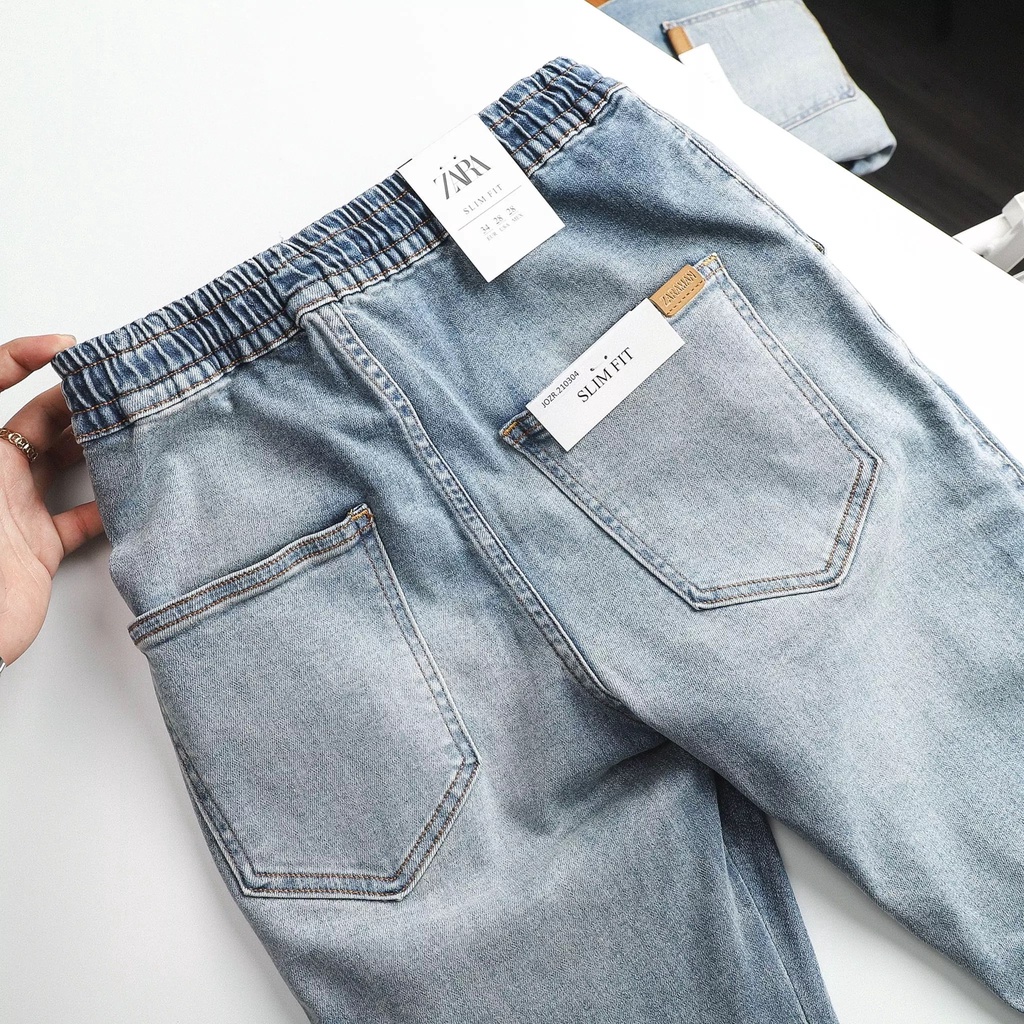 Quần Jean Gấu Bo Dáng Slim Fit - 2021QB09
