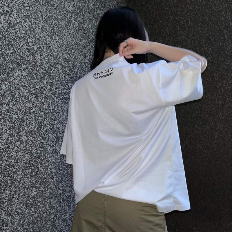 Áo Tee Dirty coins DicoJP - Trắng - Local brand