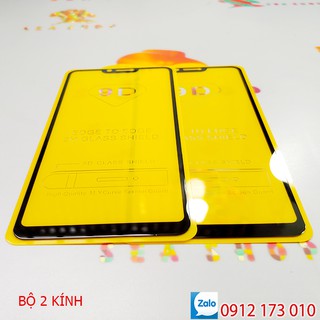 Bộ 2 kính cường lực oppo a3s full màn hình / dán full màn oppo a3s - seashop