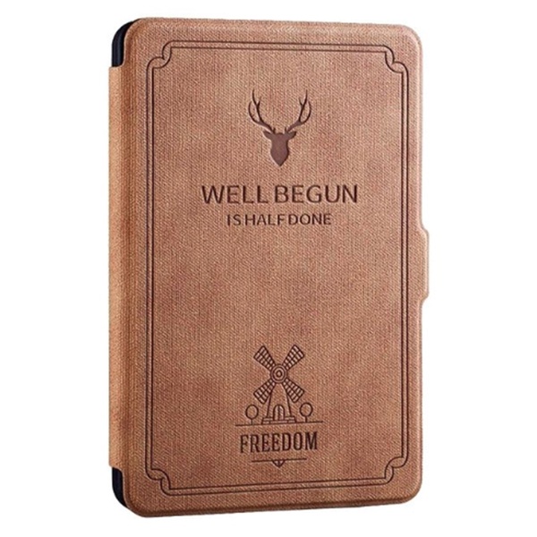 Bao da cover Kindle, Paperwhite, Oasis - Mẫu WELL BEGUN - Smartcover tự động tắt mở