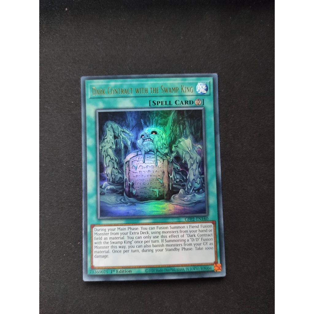 (YGO-TCG)1 lá thẻ bài Dark Contract with the Swamp King - GFP2-EN160 - Ultra Rare