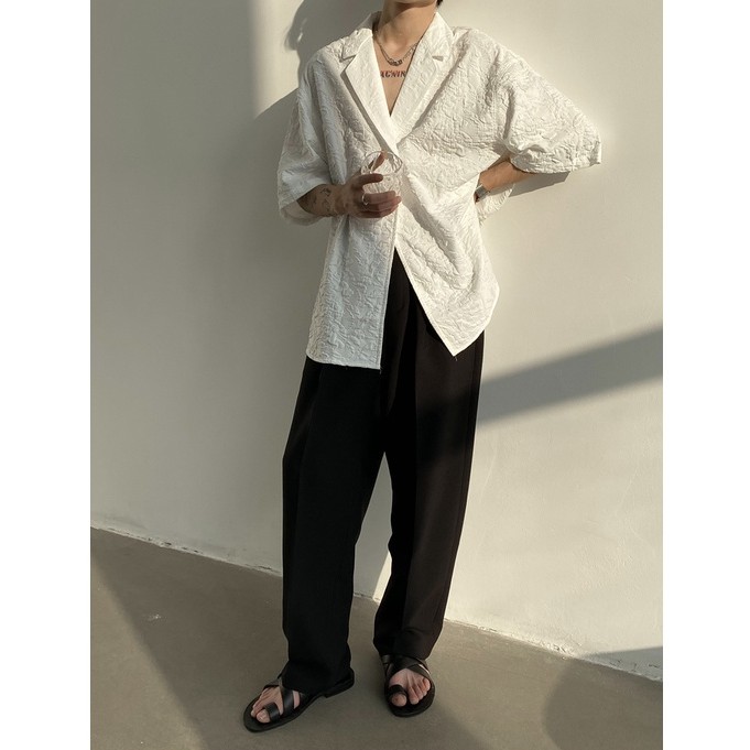 Áo sơ mi ngắn tay dáng rộng in họa tiết cổ điển sành điệu cho nam và nữ