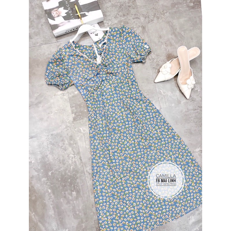 [Mã FAGREEN1505 giảm tới 30K đơn 99K] ⚡️HOA NHÍ⚡️Đầm hoa nhí vintage dáng xoè chất chéo Thái | BigBuy360 - bigbuy360.vn