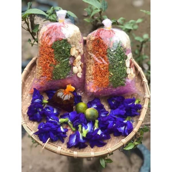 1bịch bánh tráng trộn sa tế thập cẩm shopnamdung