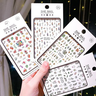 Dán Móng Tay Hoa Lá Vui Nhộn - NAIL1010