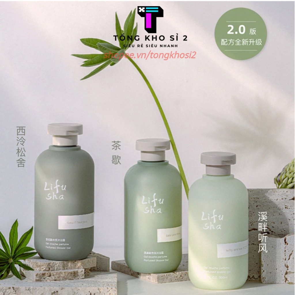 PVN35597 Sữa tắm nước hoa thư giãn Lifusha chai 300ml T2