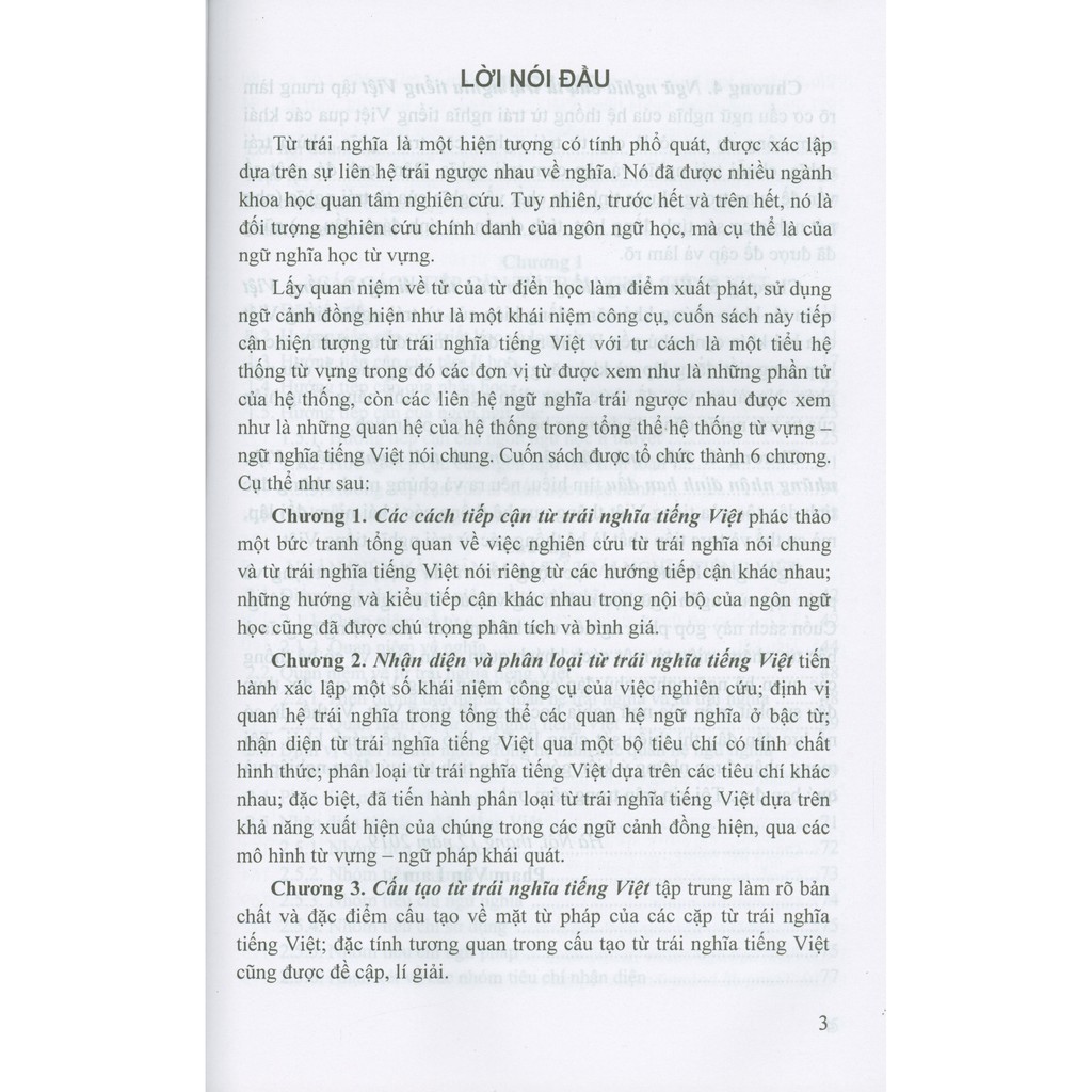Sách - Từ Trái Nghĩa Tiếng Việt
