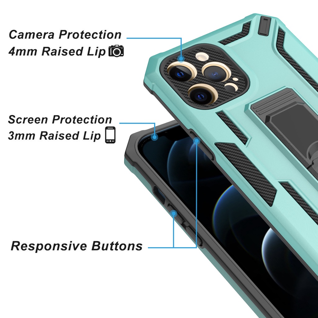 Ốp iPhone 13Promax/12Promax/11promax/xsmax/7/8plus Warship cao cấp kèm bảo vệ camera chống xem video tiện lợi