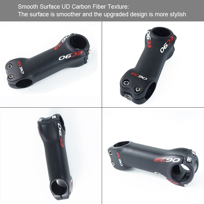 Pô tăng xe đạp leo núi EC90 bằng sợi carbon ±6 /17 UD 70/80/90/100/110/120/130mm