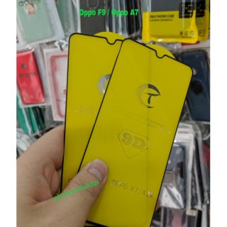 Kính cường lực 9D thế hệ mới Oppo F9 / Oppo A7 full màn full keo ôm màn 2.5D viền mỏng chất đẹp