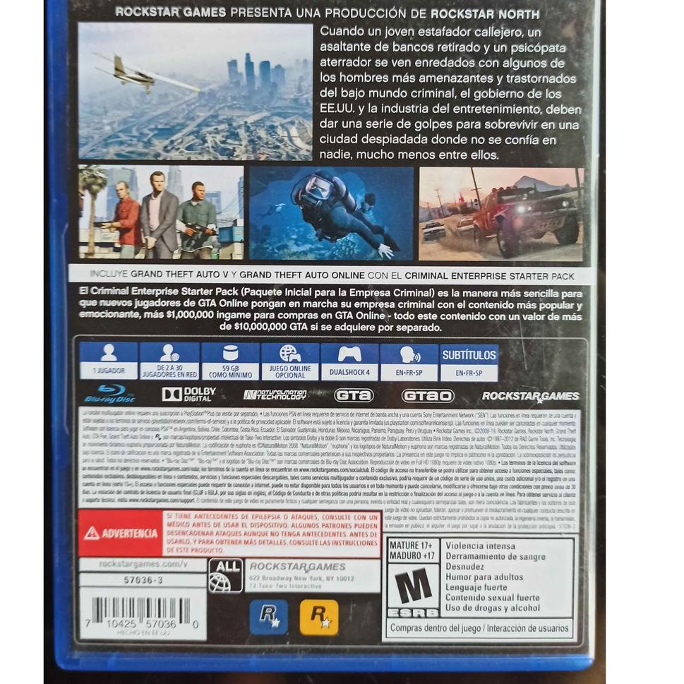 (MớI) Máy Chơi Game Cassette BD PS4 - Grand Theft Auto V / GTA V / GTA 5 ➽➺ ➳ ➳