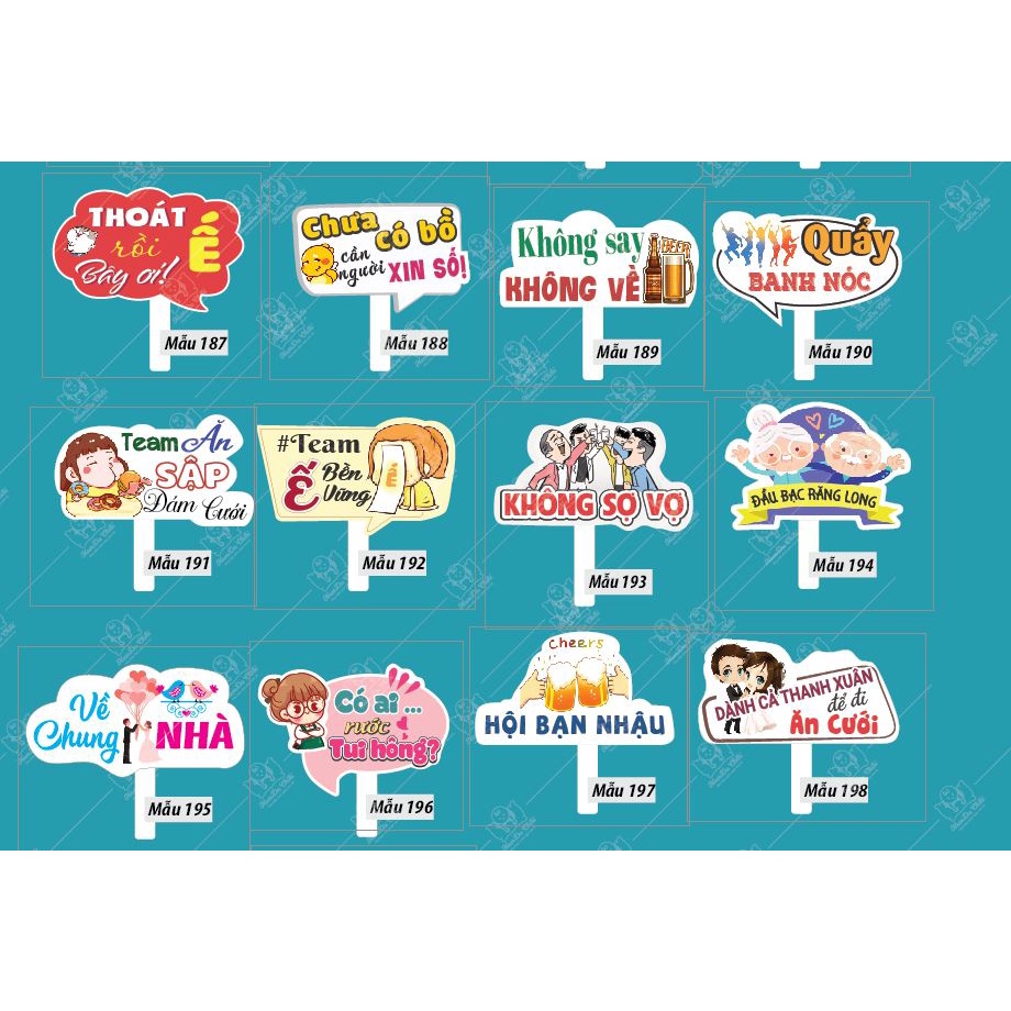 Hastag đám cưới, Hashtag cầm tay đám cưới - 1500 Mẫu Hot nhất năm - Shop sẵn hàng