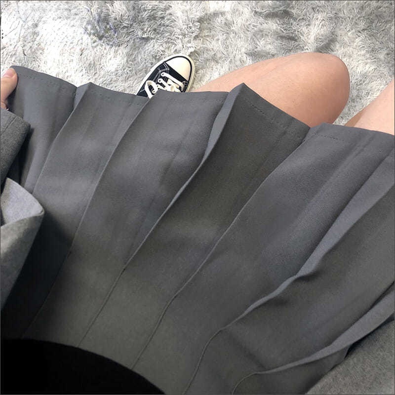 Chân Váy Chữ A Lưng Cao Xếp Ly Xinh Xắn Thời Trang Cho Nữ