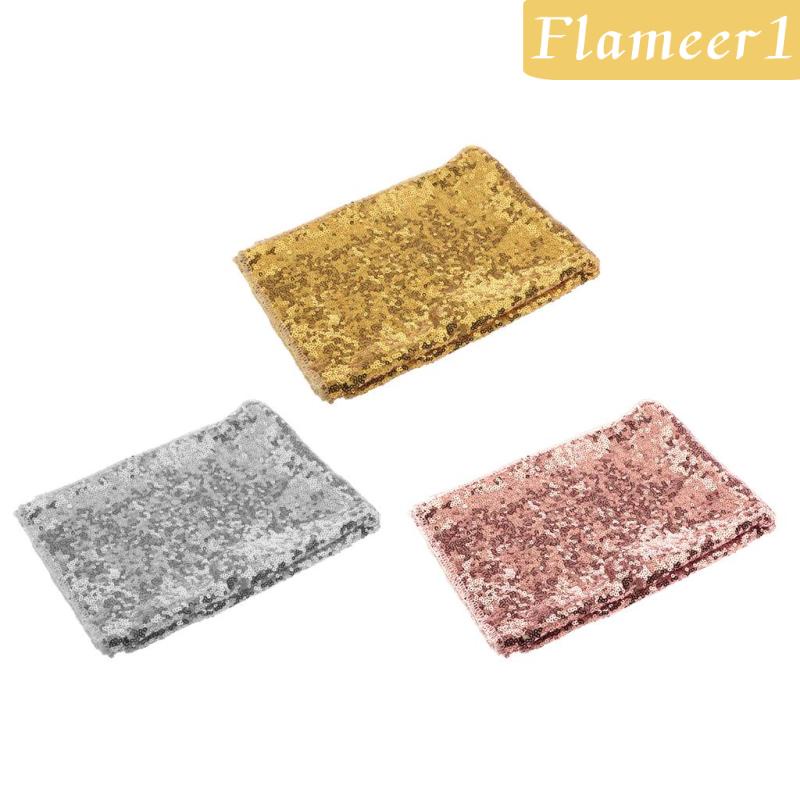 Khăn Trải Bàn 63 &quot;x39&quot; Đính Kim Sa Lấp Lánh