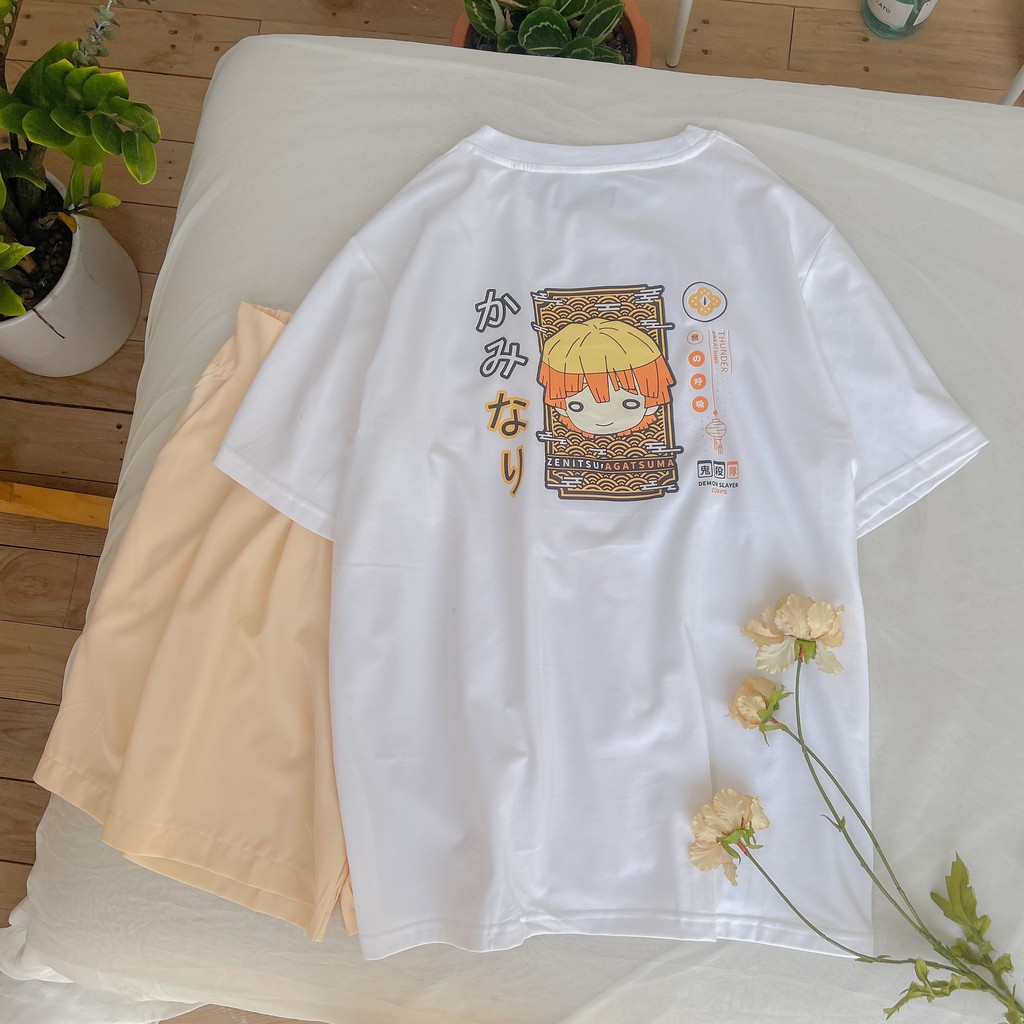 Áo thun tay lỡ in hình cô bé mũ vàng form rộng basic unisex - Made by Fiin